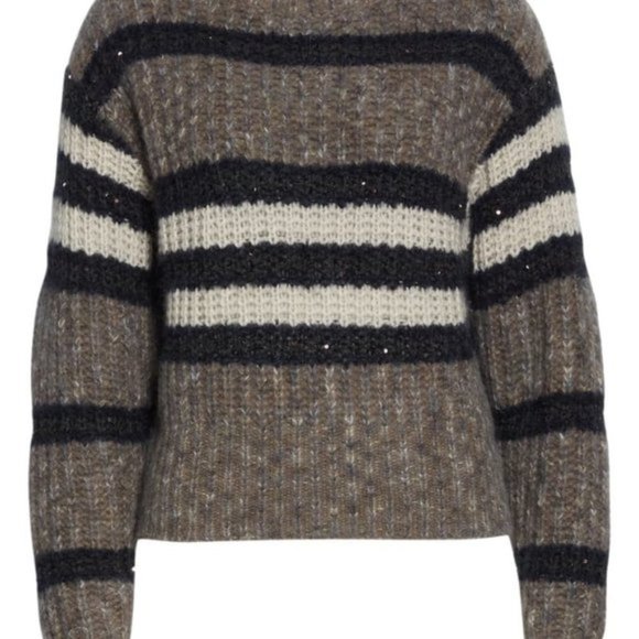 BRUNELLO CUCINELLI Sequin Stripe Sweater - Picture 5 of 15